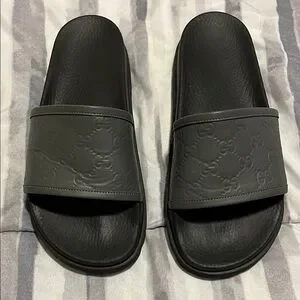 Gucci | Shoes | Gucci Gray Slide Sandals Size 9 Original  display picture 1